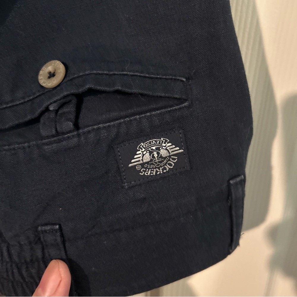 Dockers Dark Cargo Pants with Buttoned Pocket